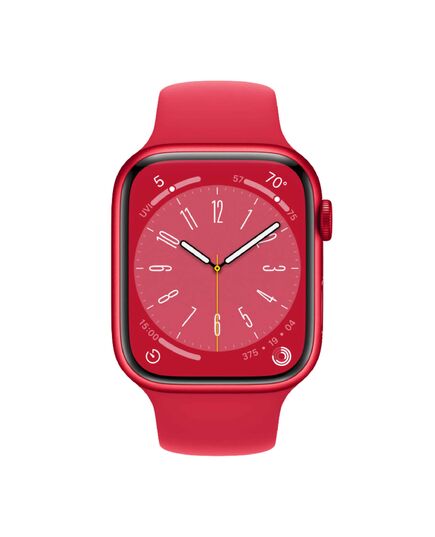 Apple Watch Series 8 GPS Aluminum 45mm, Case Finish: Red, Case Material: Aluminum, Case Size: 45mm, Connectivity: GPS, Band Color: Red, Band Size: Regular, Condition: New, 2 image