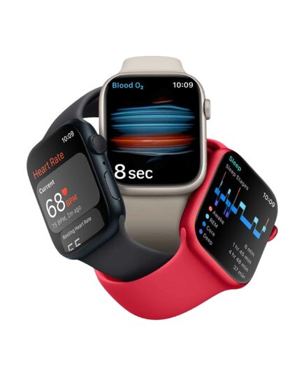 Apple Watch Series 8 GPS Aluminum 45mm, Case Finish: Red, Case Material: Aluminum, Case Size: 45mm, Connectivity: GPS, Band Color: Red, Band Size: Regular, Condition: New, 4 image