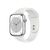 Apple Watch Series 8 GPS Aluminum 45mm, Case Finish: Silver, Case Material: Aluminum, Case Size: 45mm, Connectivity: GPS, Band Color: White, Band Size: Regular, Condition: New