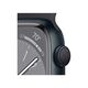 Apple Watch Series 8 GPS Aluminum 45mm, Case Finish: Midnight, Case Material: Aluminum, Case Size: 45mm, Connectivity: GPS, Band Color: Midnight, Band Size: Regular, Condition: New, 3 image